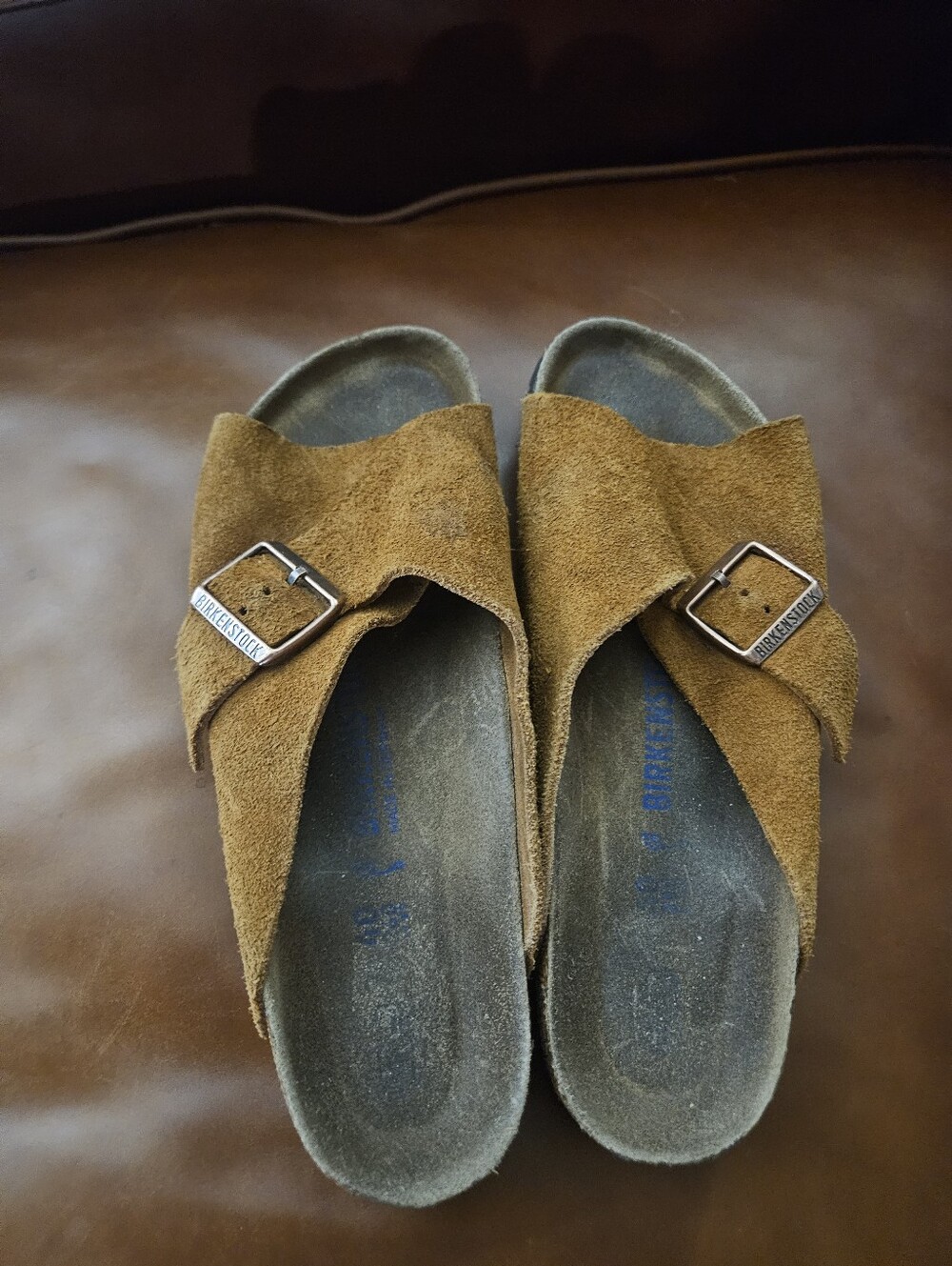 Birkenstock Arosa Brown Suede Open Toe Sandals Clogs Size 40 - Picture 3 of 6